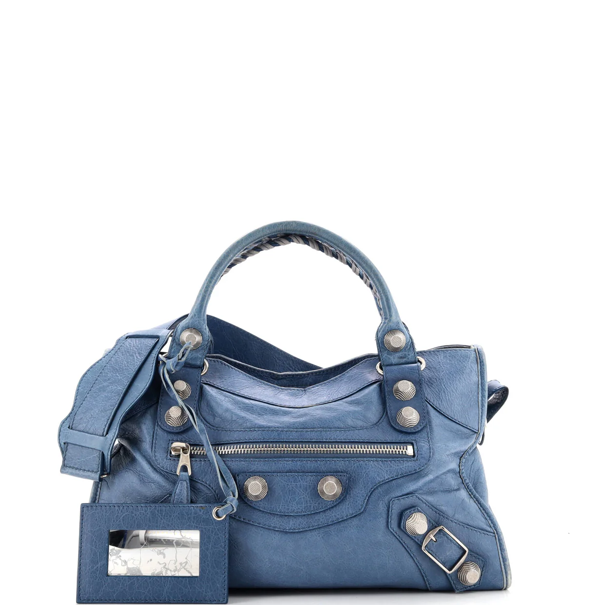 City Giant Studs Bag Leather Medium - Deep Luxury