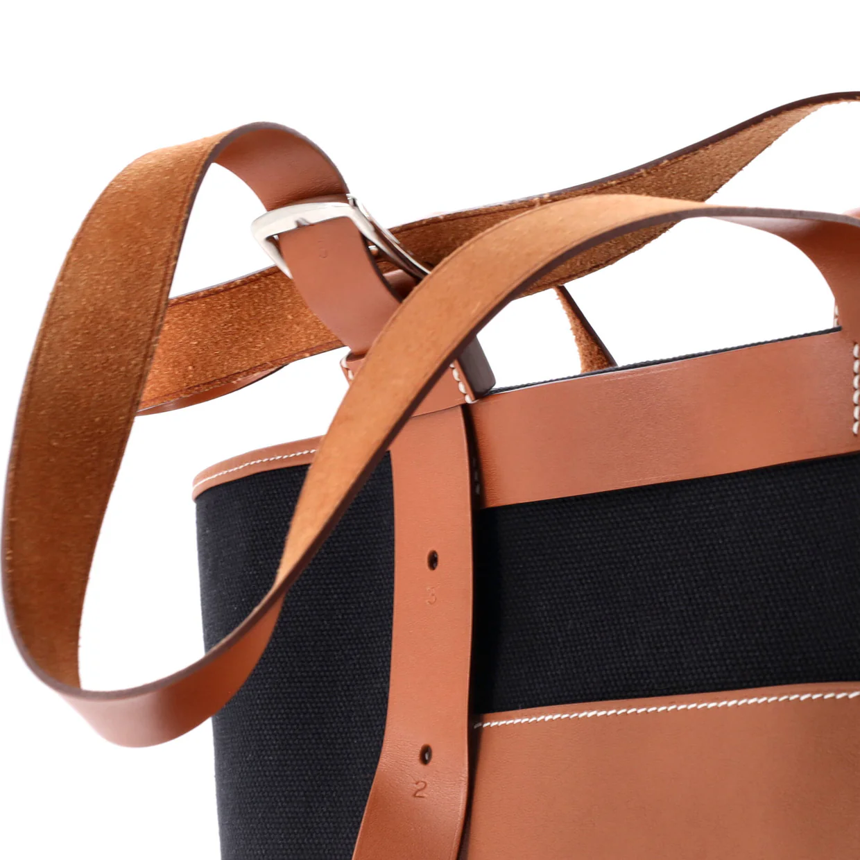 Etriviere Pocket Tote Toile and Leather 27 - Deep Luxury