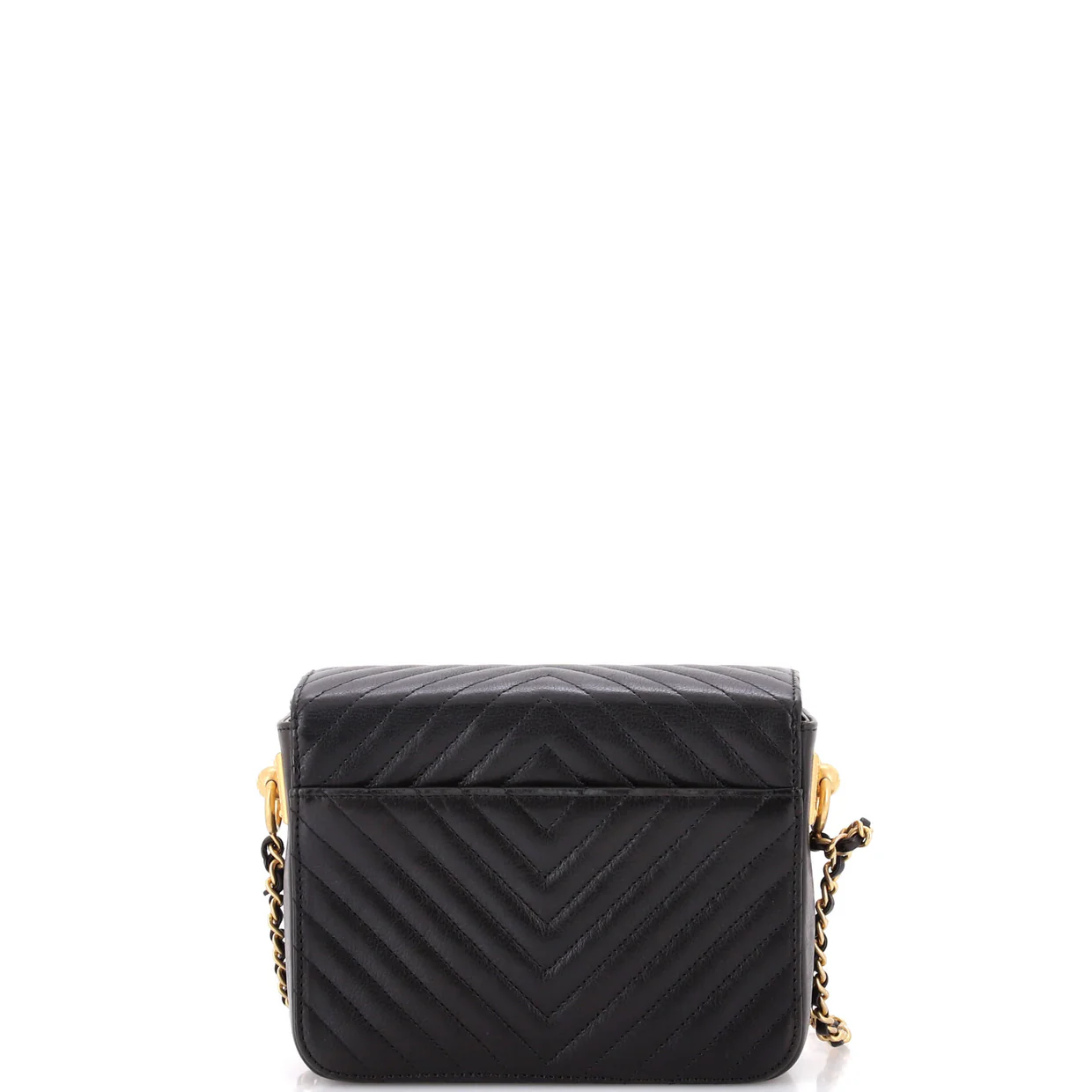 Rock the Corner Minaudiere Chevron Calfskin - Deep Luxury