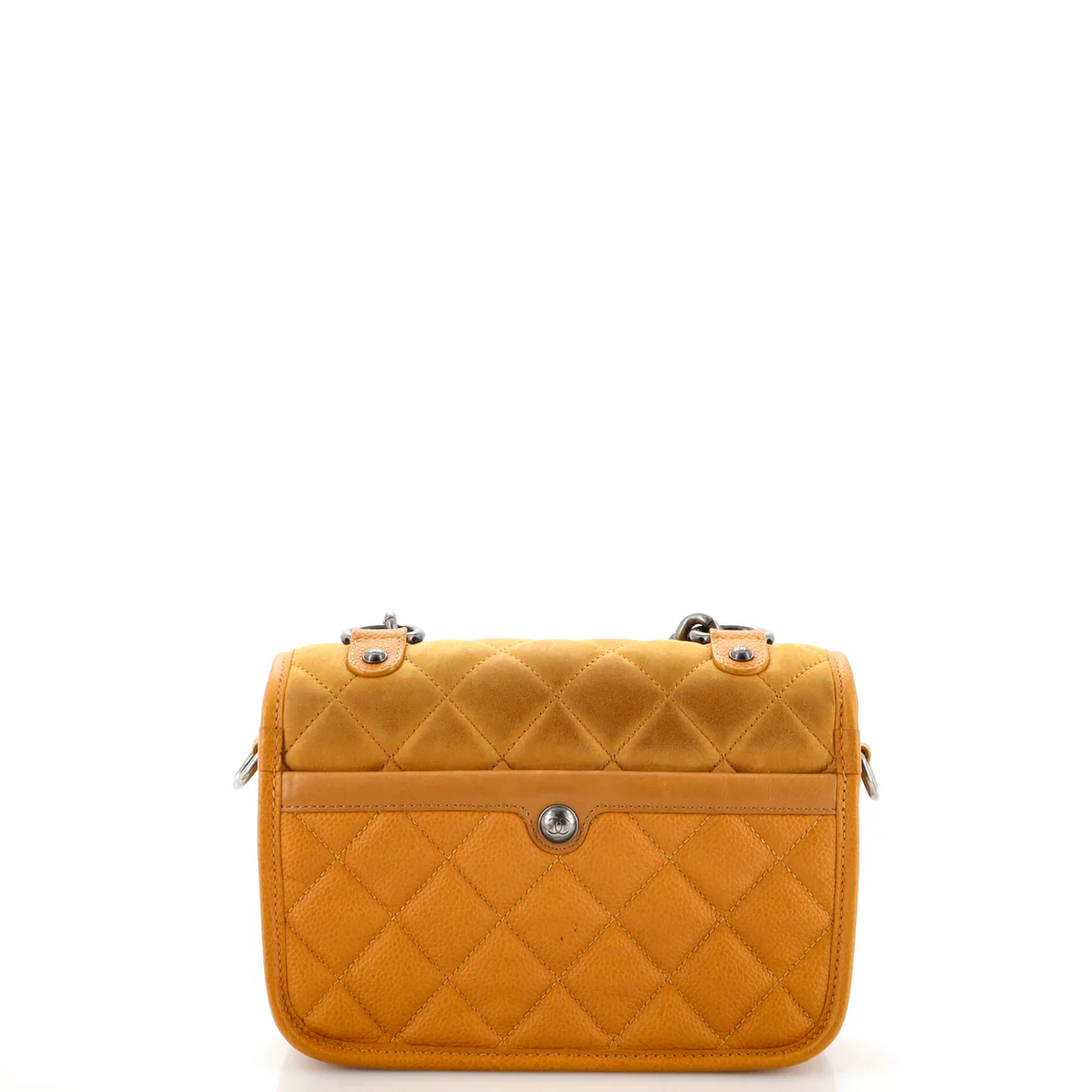 Daily Carry Messenger Bag Quilted Iridescent Calfskin and Caviar Small - Deep Luxury