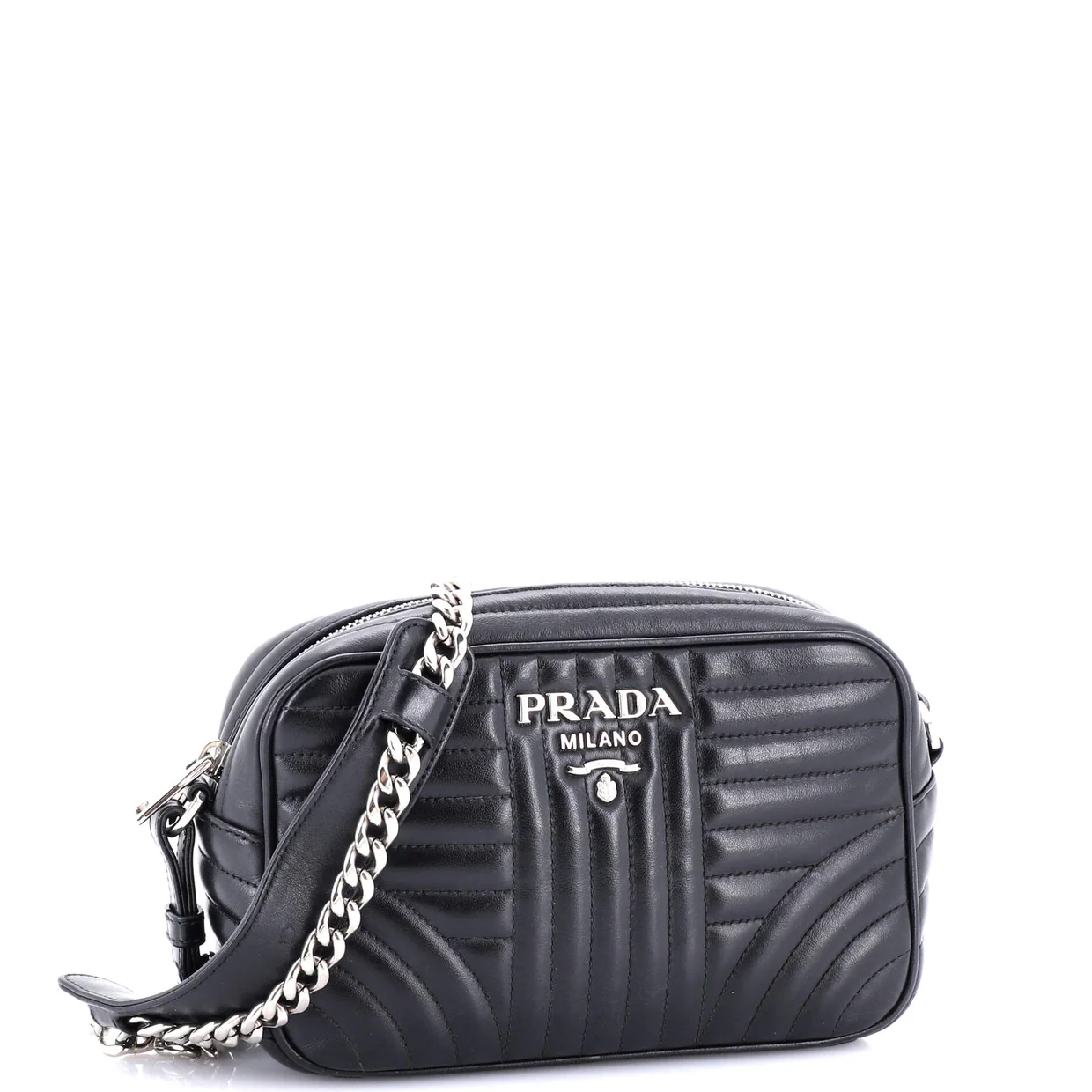Camera Bag Diagramme Quilted Leather Small - Deep Luxury