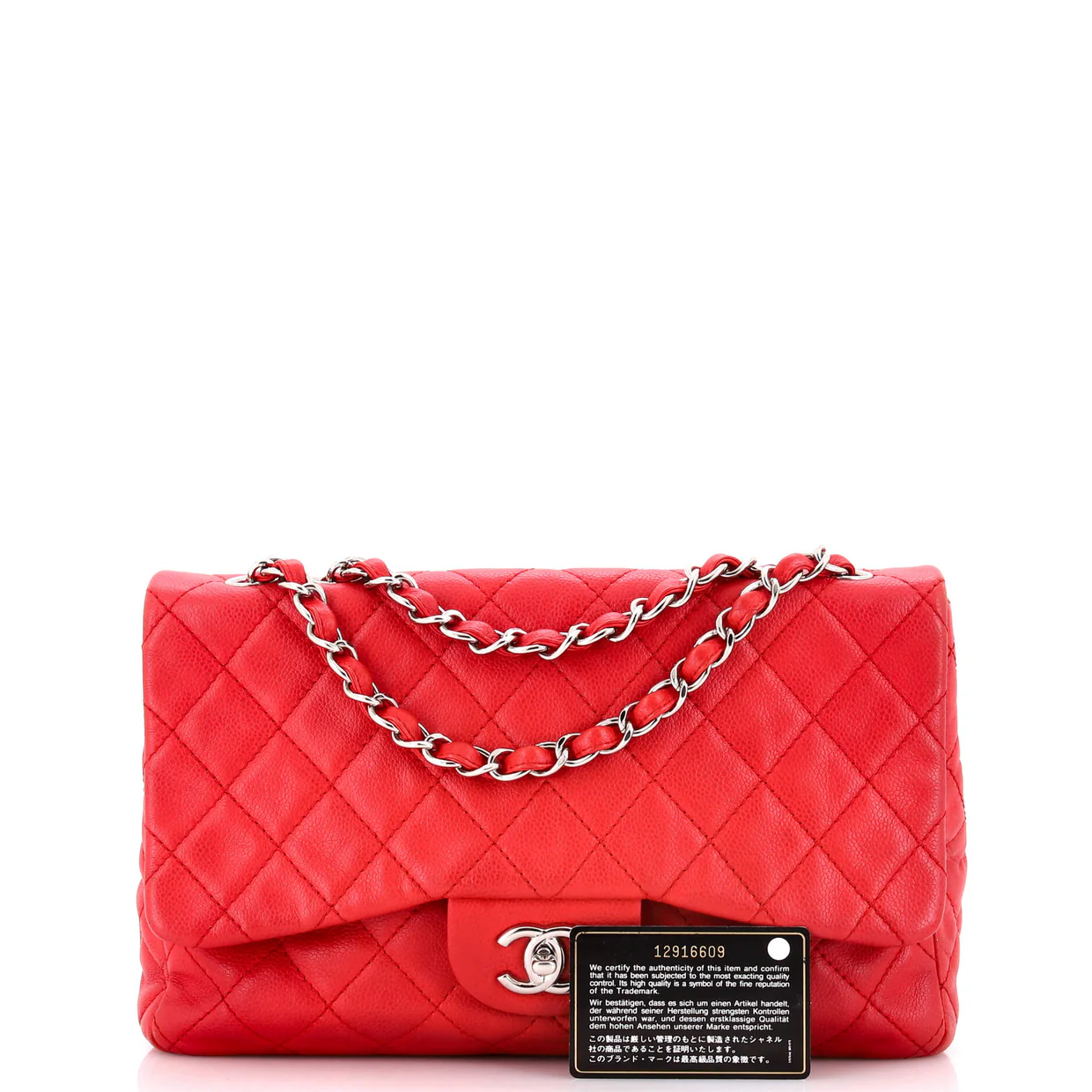 Classic Single Flap Bag Quilted Caviar Jumbo - Deep Luxury