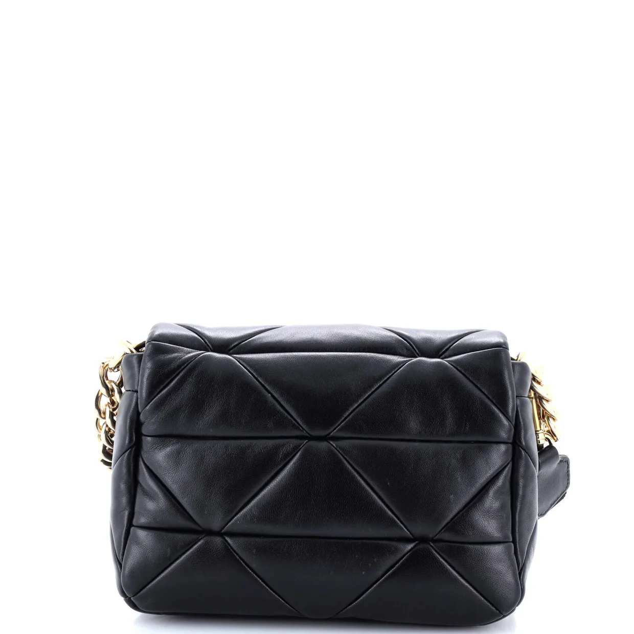 System Flap Shoulder Bag Quilted Nappa Leather Small - Deep Luxury