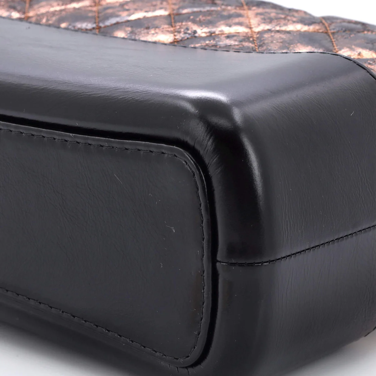 Gabrielle Hobo Quilted Metallic Crumpled Goatskin Medium - Deep Luxury