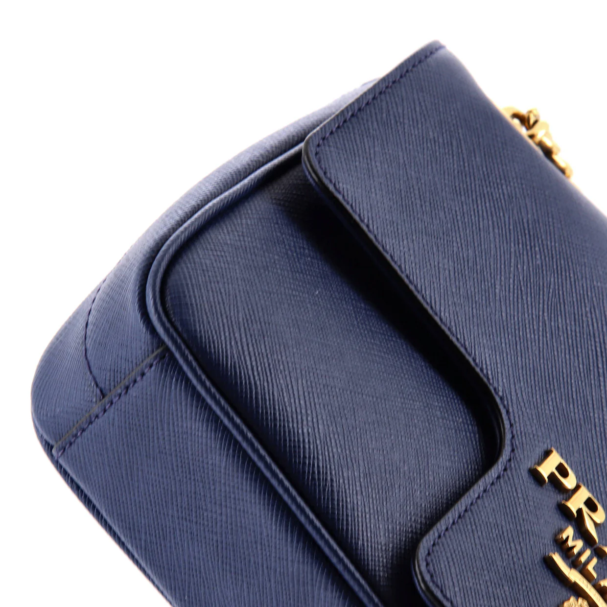 Pattina Flap Shoulder Bag Saffiano Leather Small - Deep Luxury