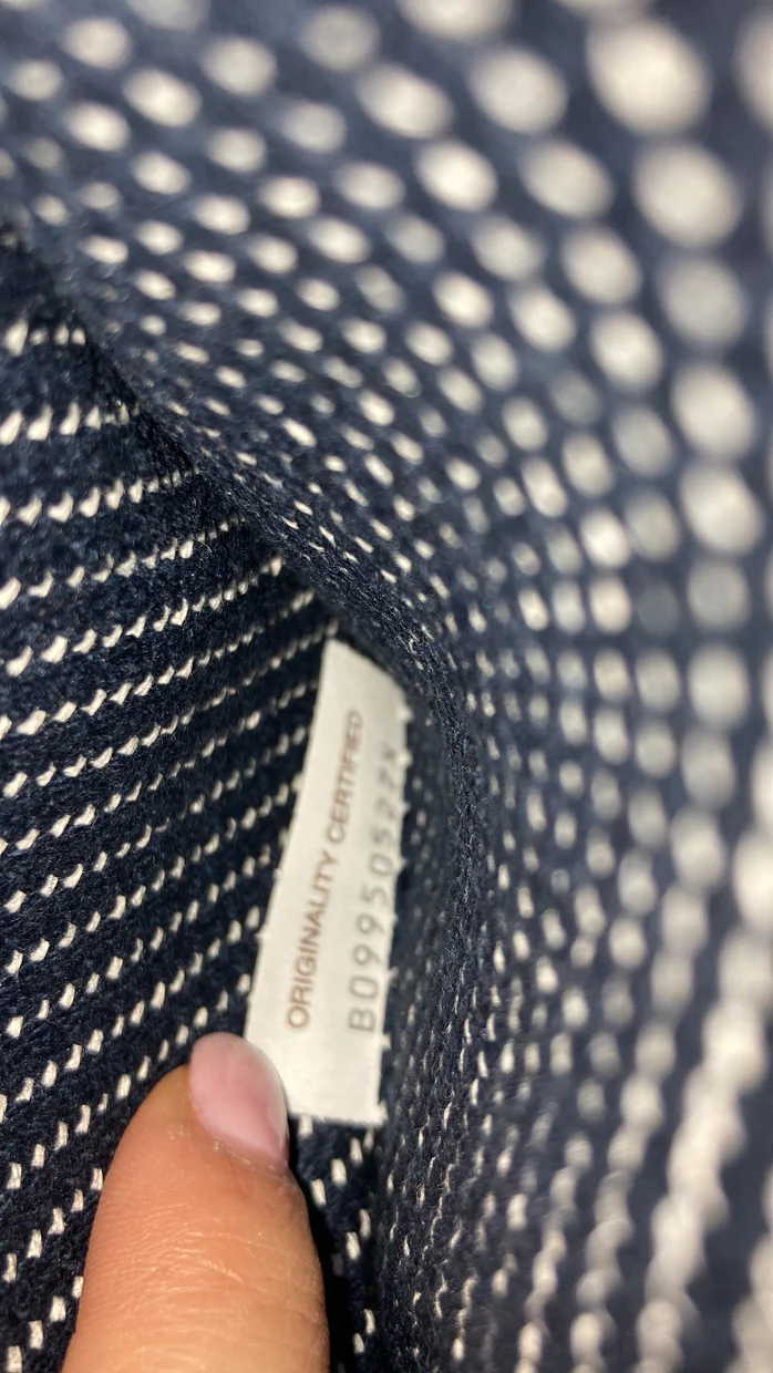 Cassette Crossbody Bag Padded Maxi Intrecciato Denim - Deep Luxury