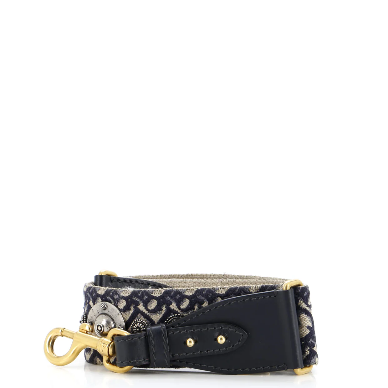 Shoulder Strap Embellished Oblique Canvas - Deep Luxury