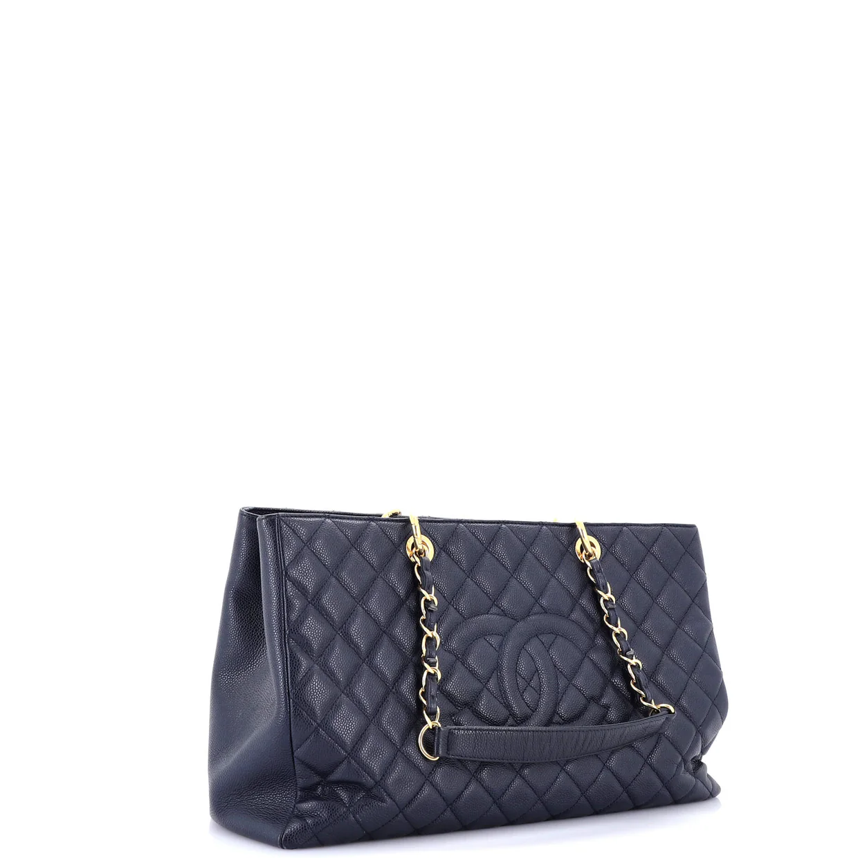 Grand Shopping Tote Quilted Caviar XL - Deep Luxury