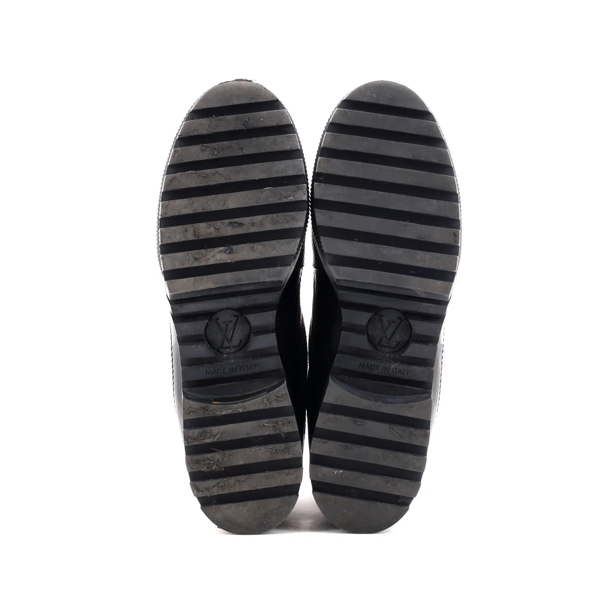 Women's Laureate Platform Desert Boots Limited Edition World Tour Suede with Monogram Canvas and Leather - Deep Luxury