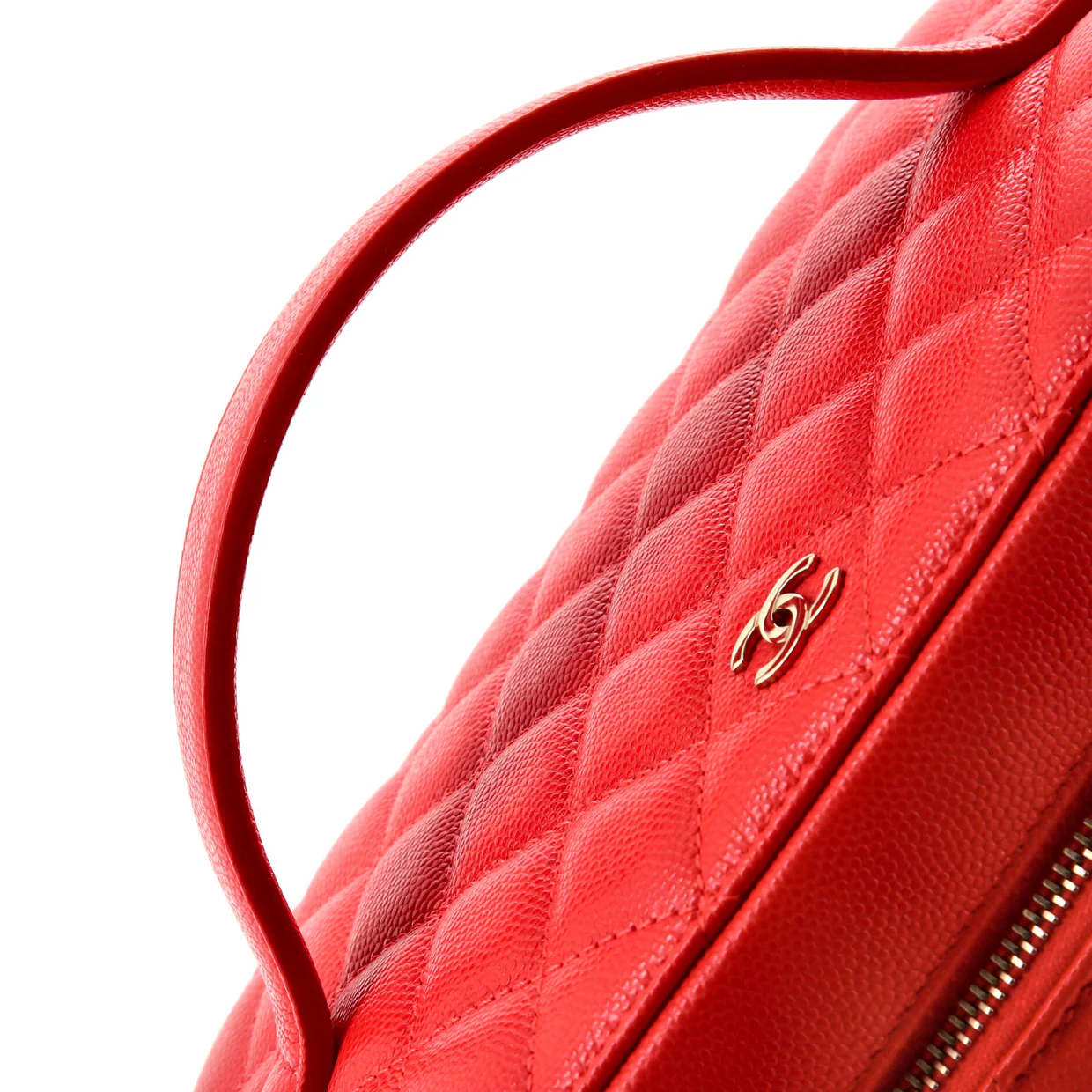 Classic Vanity Case Quilted Caviar Medium - Deep Luxury