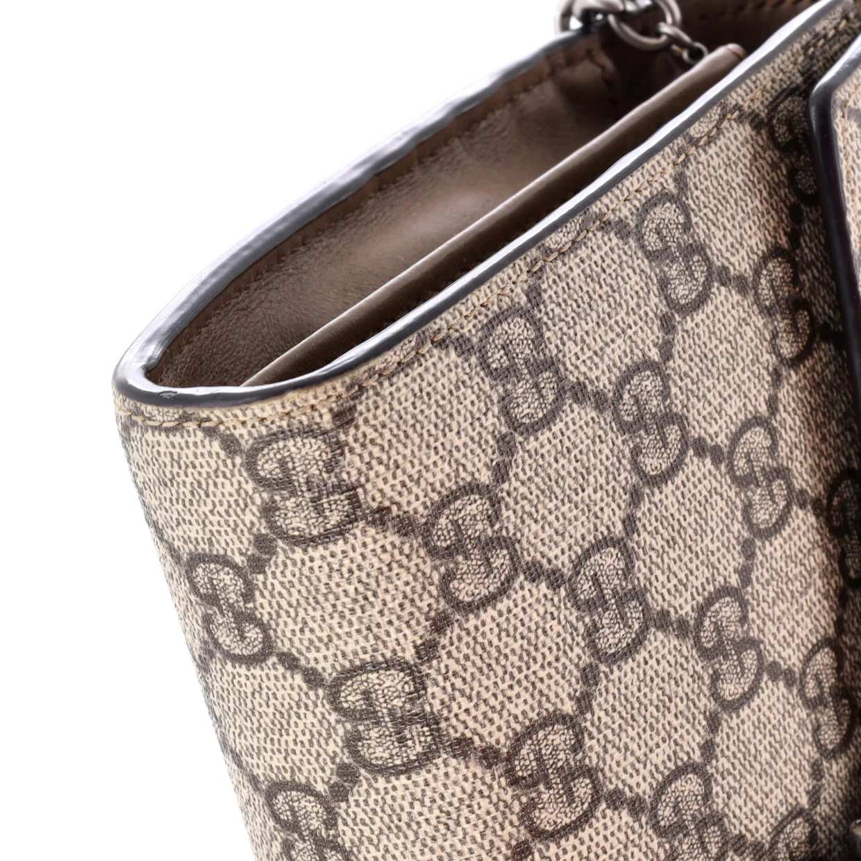 Dionysus Chain Wallet GG Coated Canvas Small - Deep Luxury