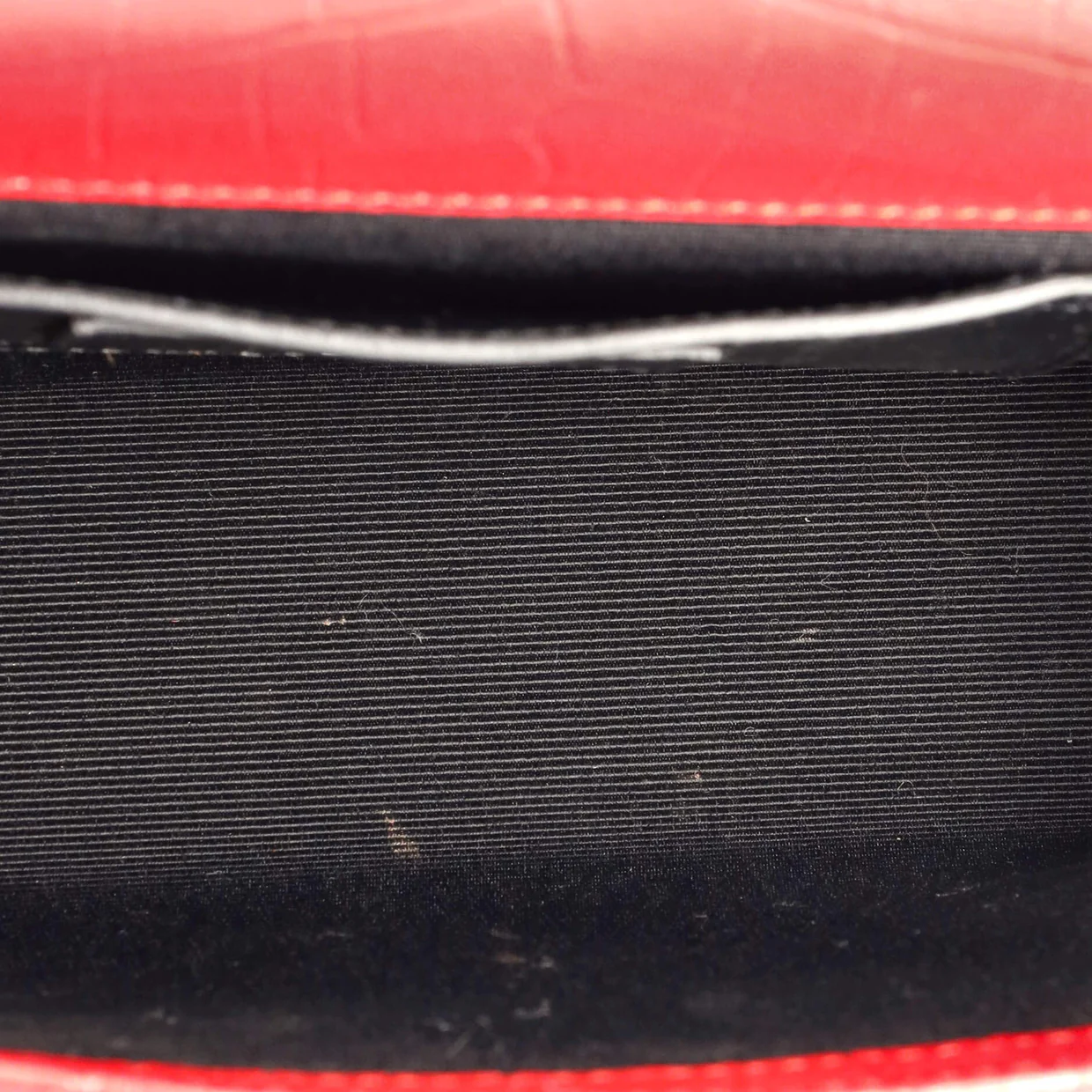 Classic Monogram Tassel Crossbody Bag Crocodile Embossed Leather Medium - Deep Luxury