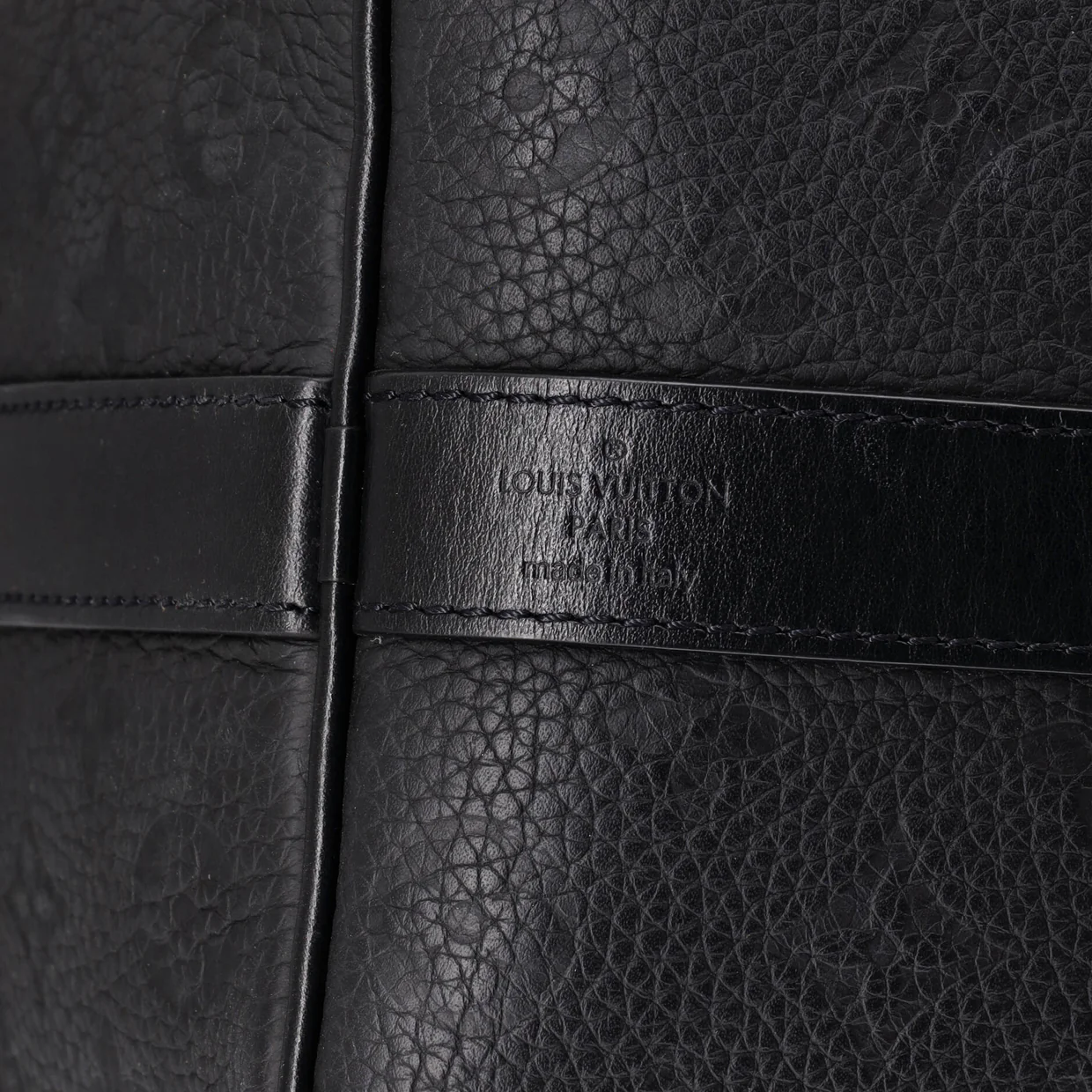 Keepall Bandouliere Bag Monogram Taurillon Leather 50 - Deep Luxury