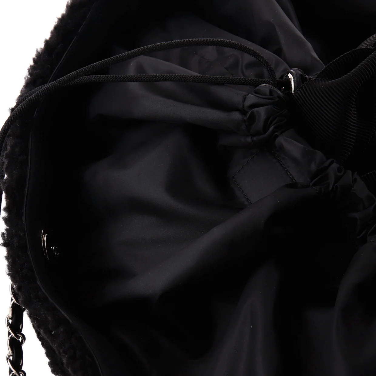 Coco Neige Shopping Tote Shearling with Quilted Nylon and Calfskin Large - Deep Luxury