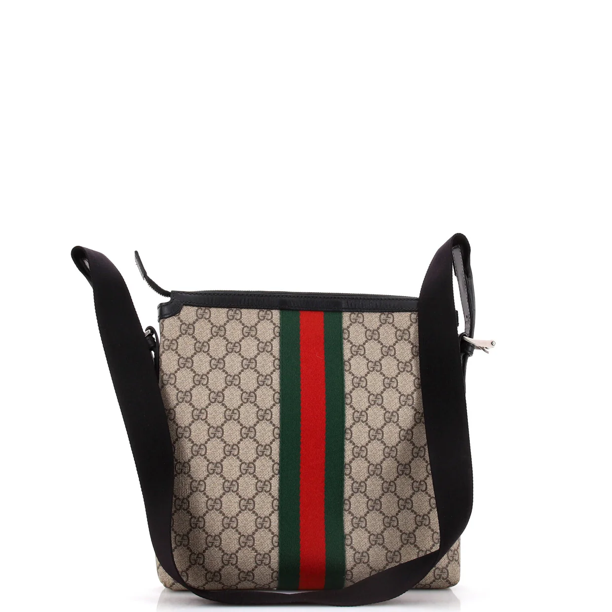 Web Messenger Bag GG Coated Canvas Medium - Deep Luxury