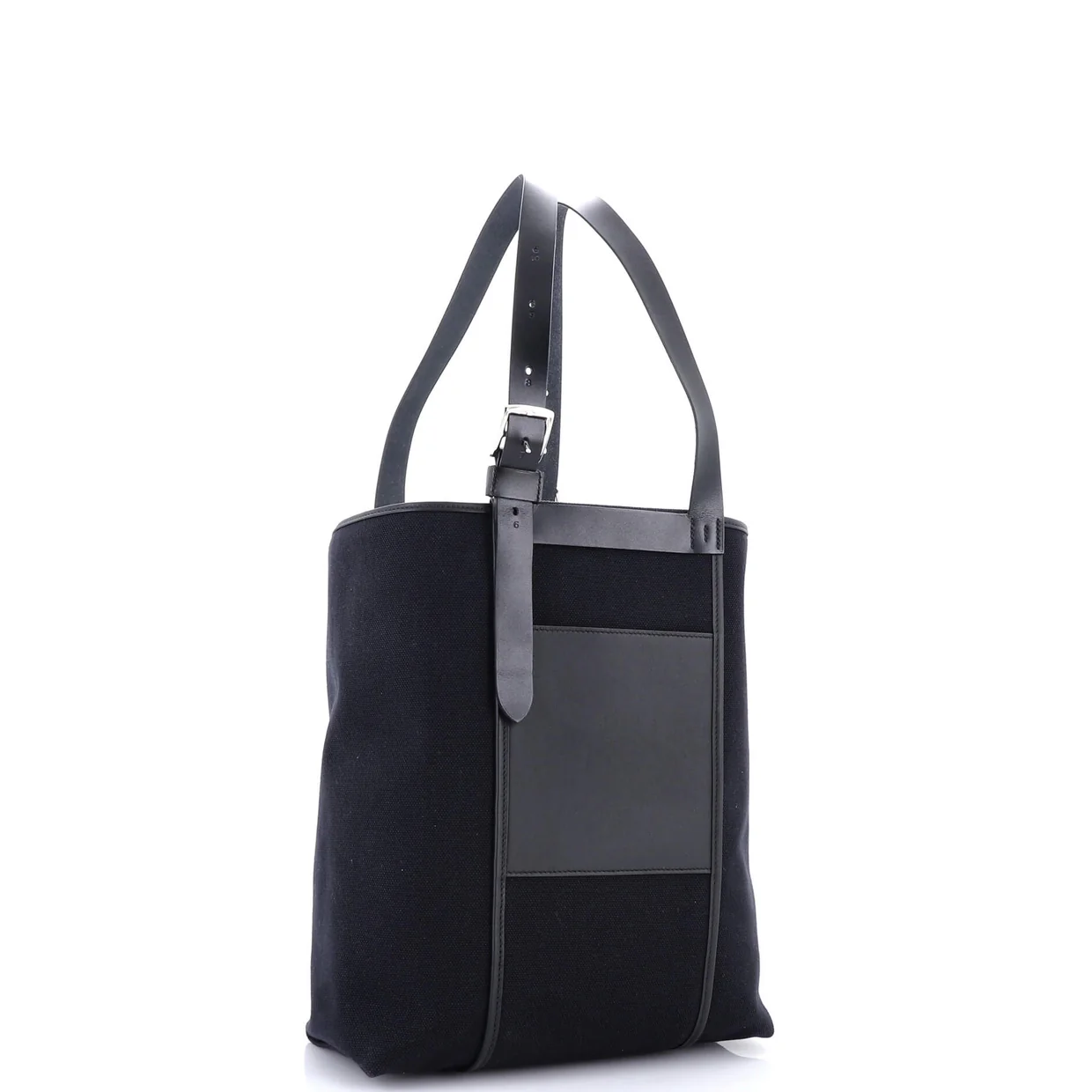 Etriviere Pocket Tote Toile and Leather 27 - Deep Luxury