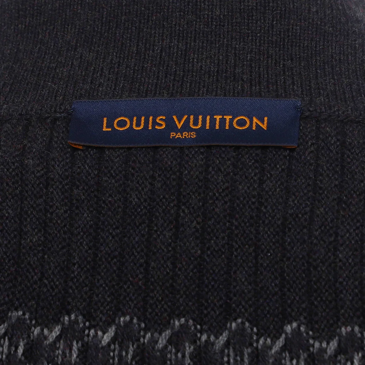 Men's Nigo Cardigan Giant Damier Wool - Deep Luxury