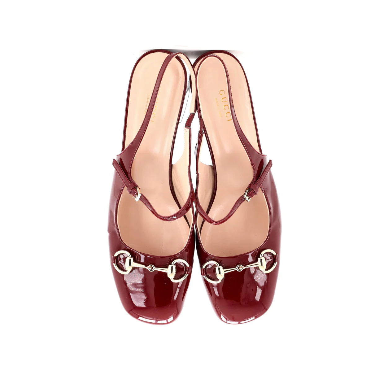 Women's Horsebit Mary Jane Slingback Pumps Patent - Deep Luxury
