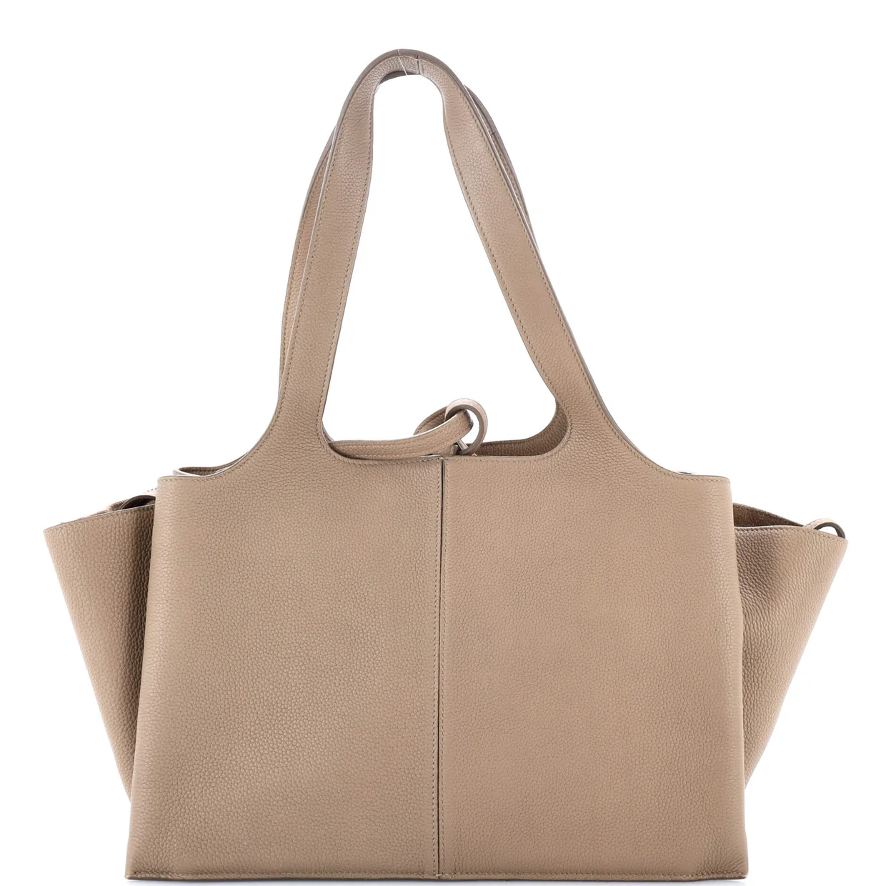 Tri-Fold Shoulder Bag Grained Calfskin Small - Deep Luxury