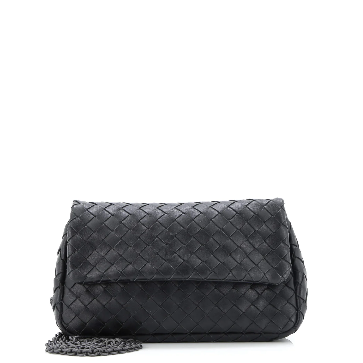 Expandable Chain Crossbody Bag Intrecciato Nappa Small - Deep Luxury
