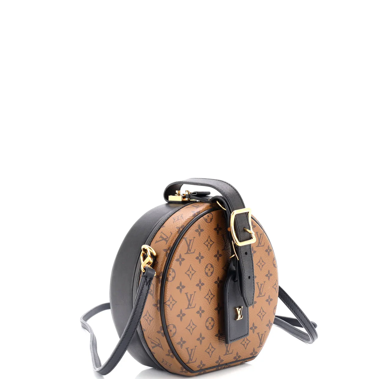 Petite Boite Chapeau Bag Reverse Monogram Canvas - Deep Luxury