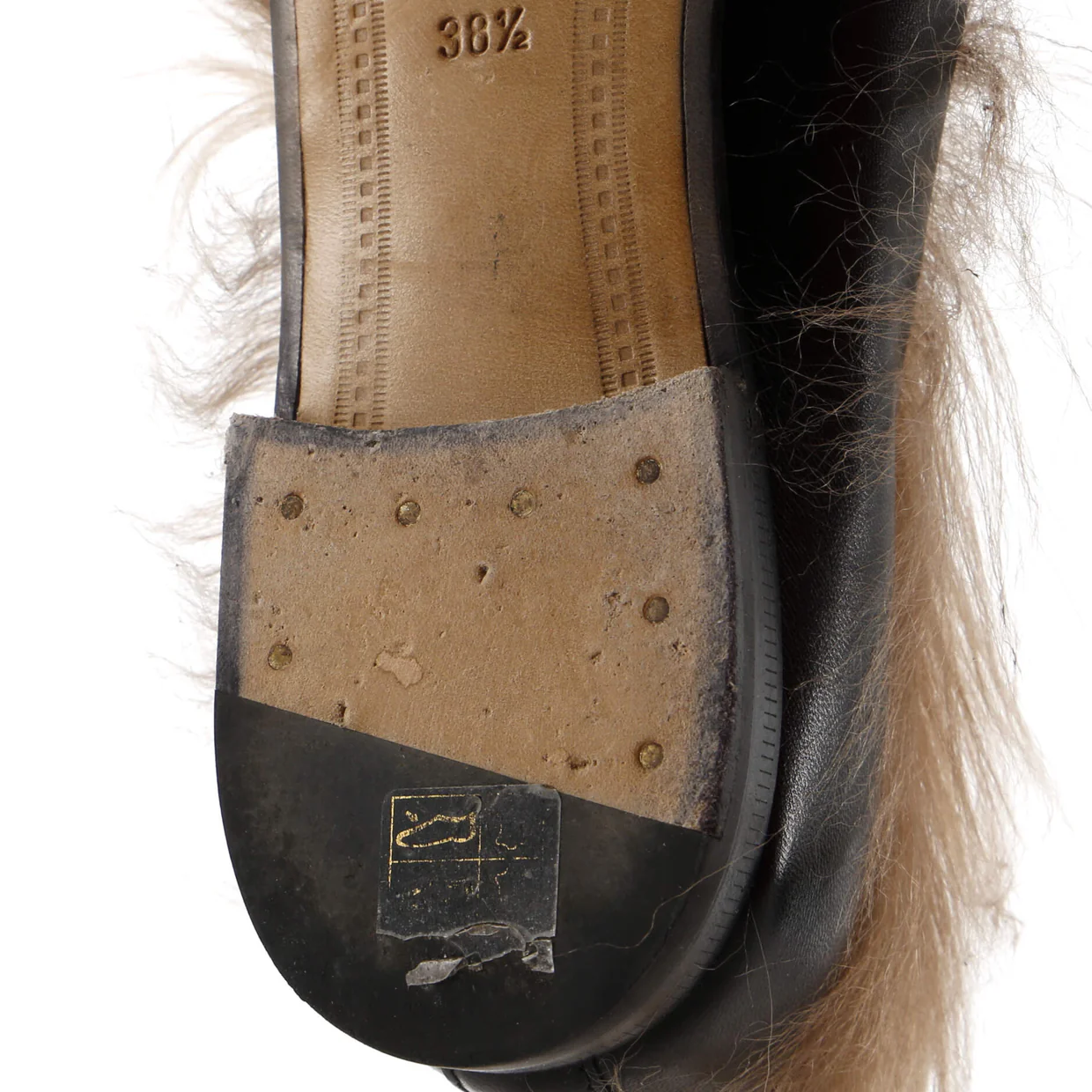 Women's Jordaan Loafers Leather with Fur - Deep Luxury