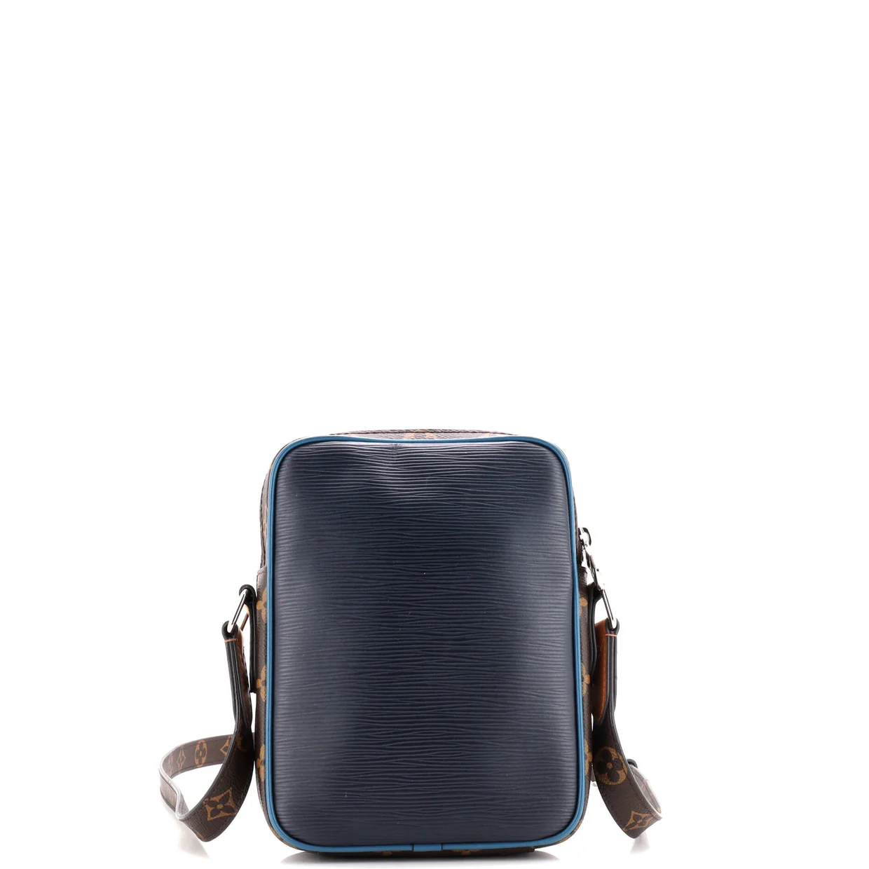 Danube Handbag Epi Leather with Monogram Canvas Slim - Deep Luxury