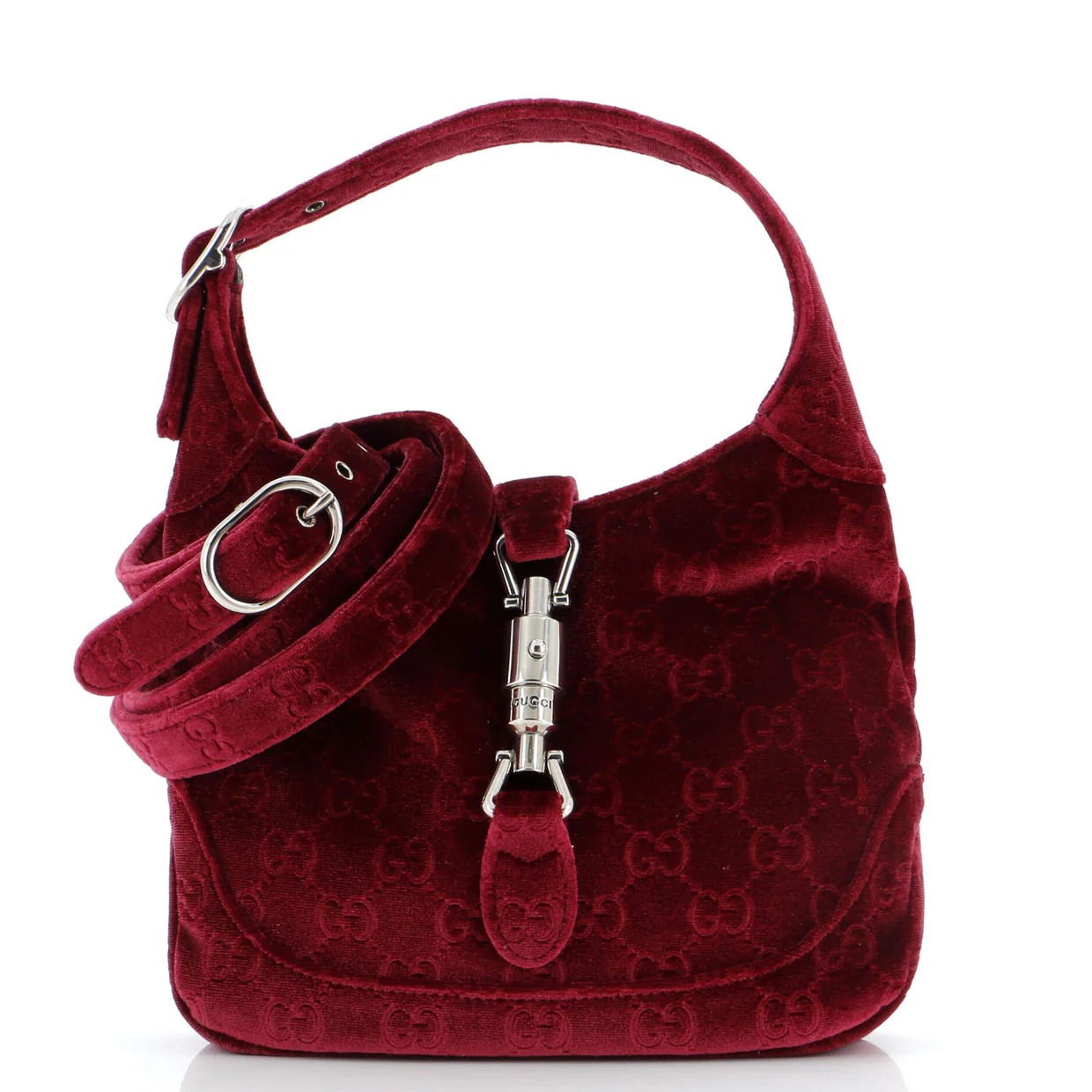 Jackie 1961 Hobo GG Velvet Small - Deep Luxury
