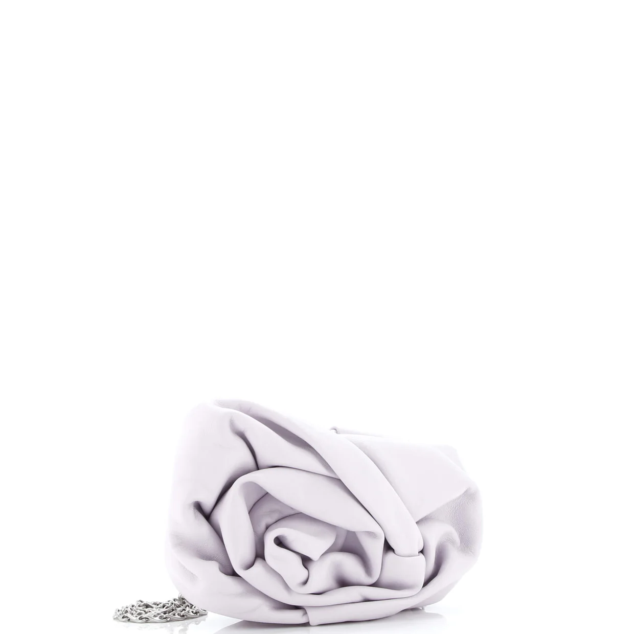 Rose Chain Clutch Leather - Deep Luxury