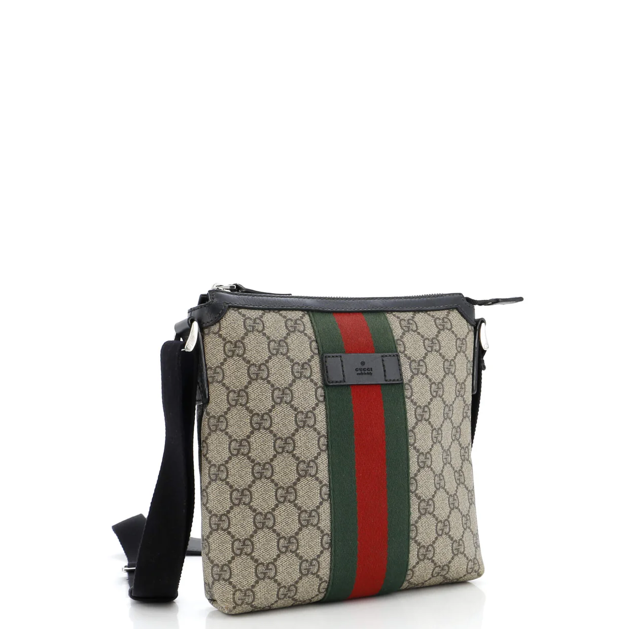 Web Messenger Bag GG Coated Canvas Small - Deep Luxury