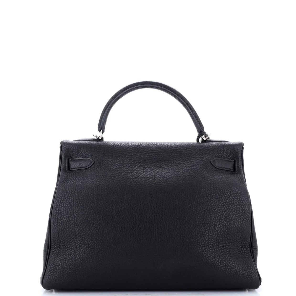Kelly Handbag Noir Togo with Palladium Hardware 32 - Deep Luxury