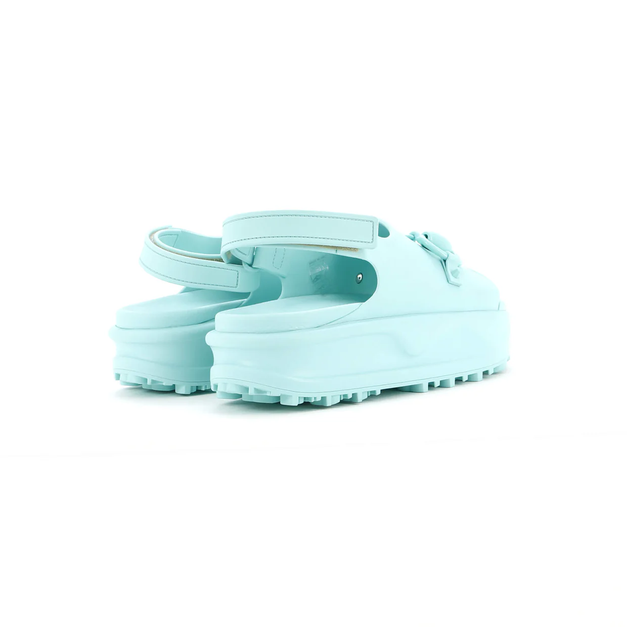Women's Horsebit Touch Velcro Sandals Rubber - Deep Luxury