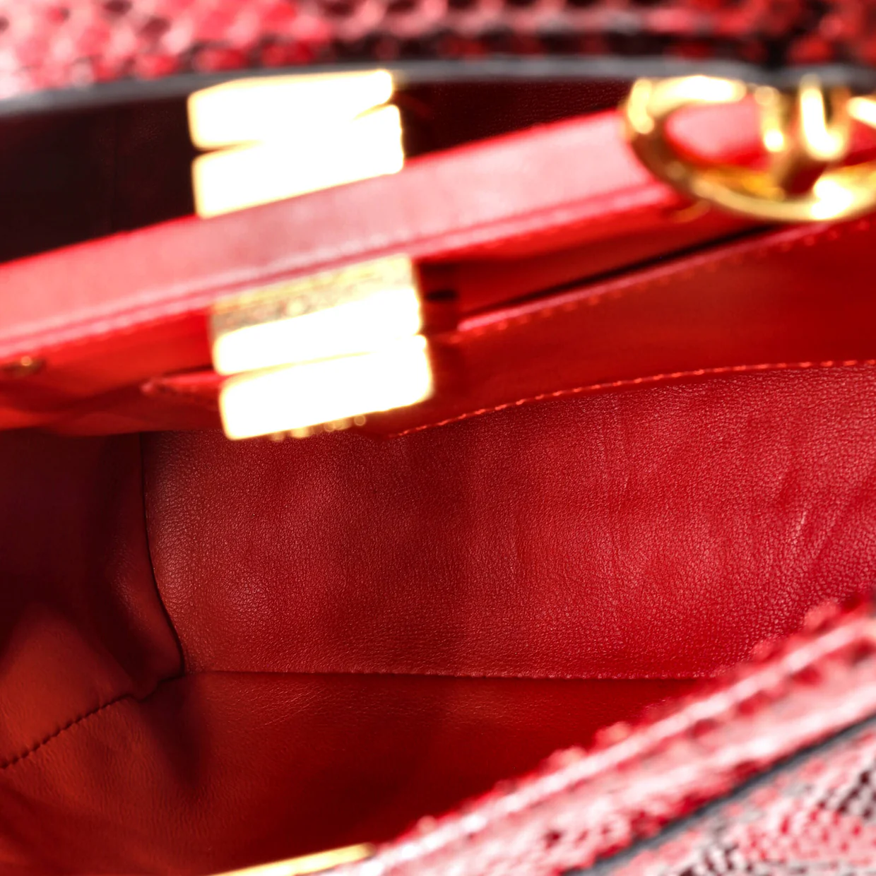 Peekaboo Bag Python Mini - Deep Luxury