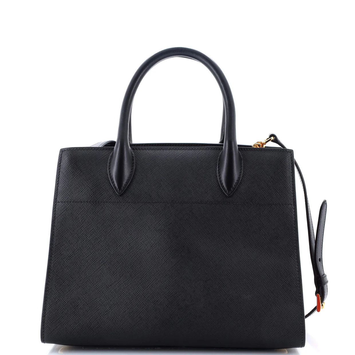 Bibliotheque Tote Saffiano with City Calf Small - Deep Luxury