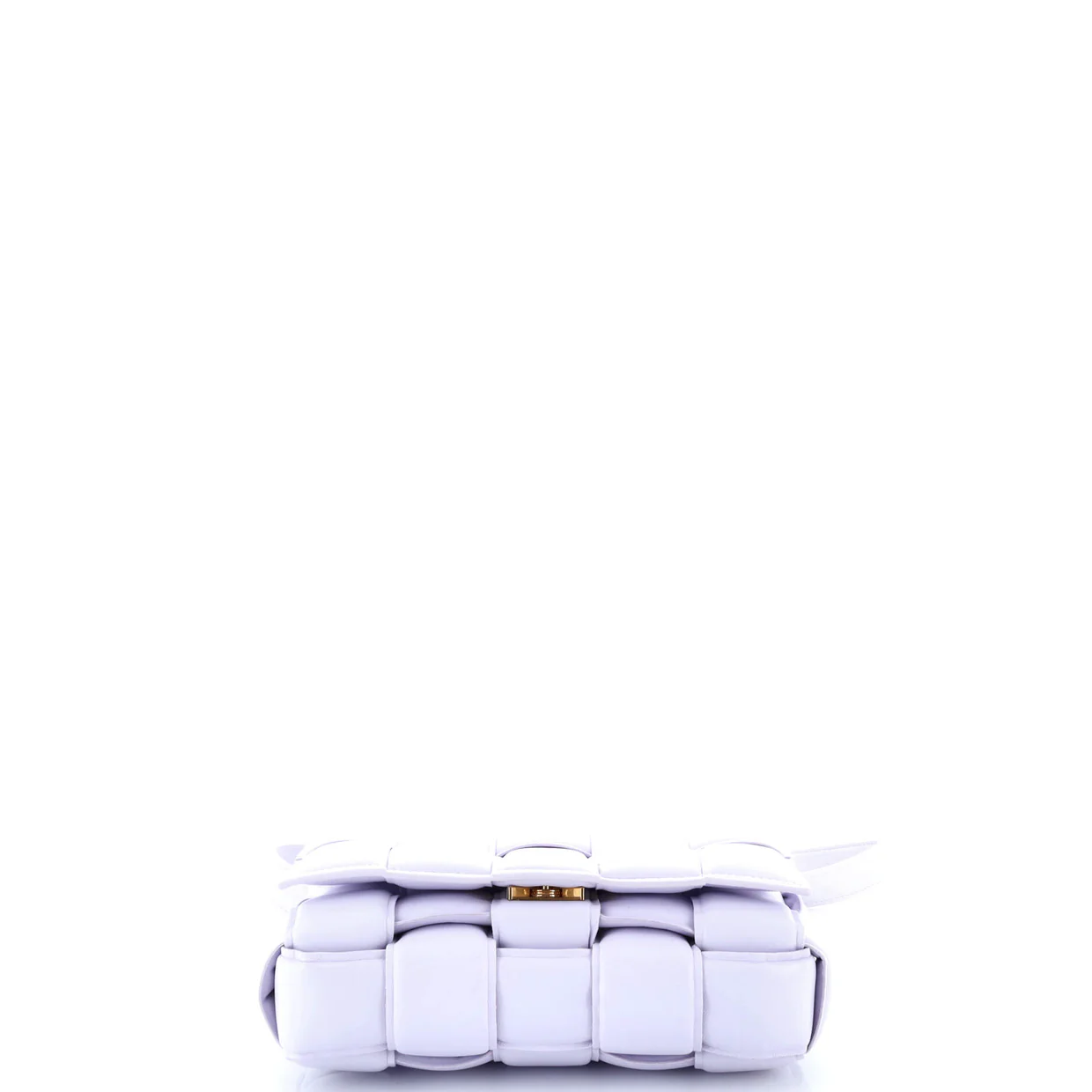 Cassette Crossbody Bag Padded Maxi Intrecciato Leather Small - Deep Luxury