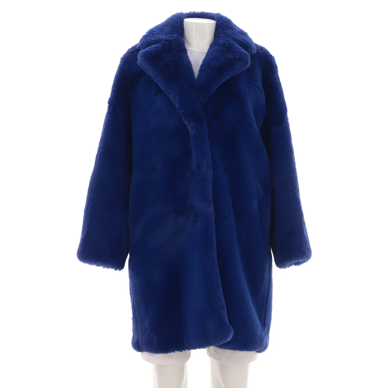 Women's Toggle Closure Coat Faux Fur - Deep Luxury