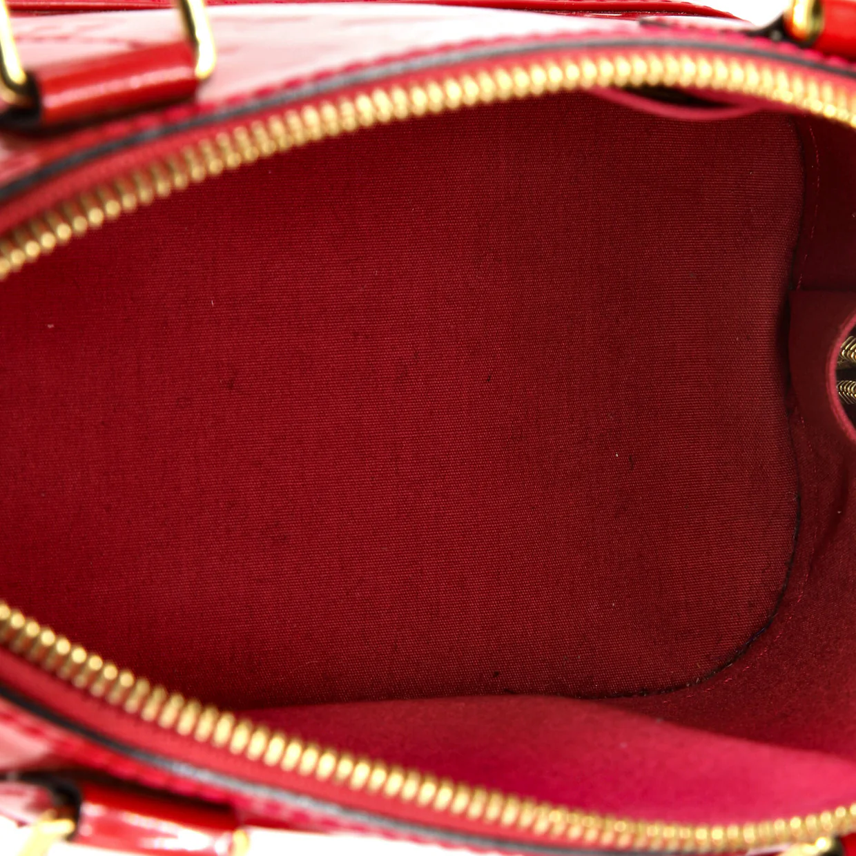 Alma Handbag Monogram Vernis BB - Deep Luxury