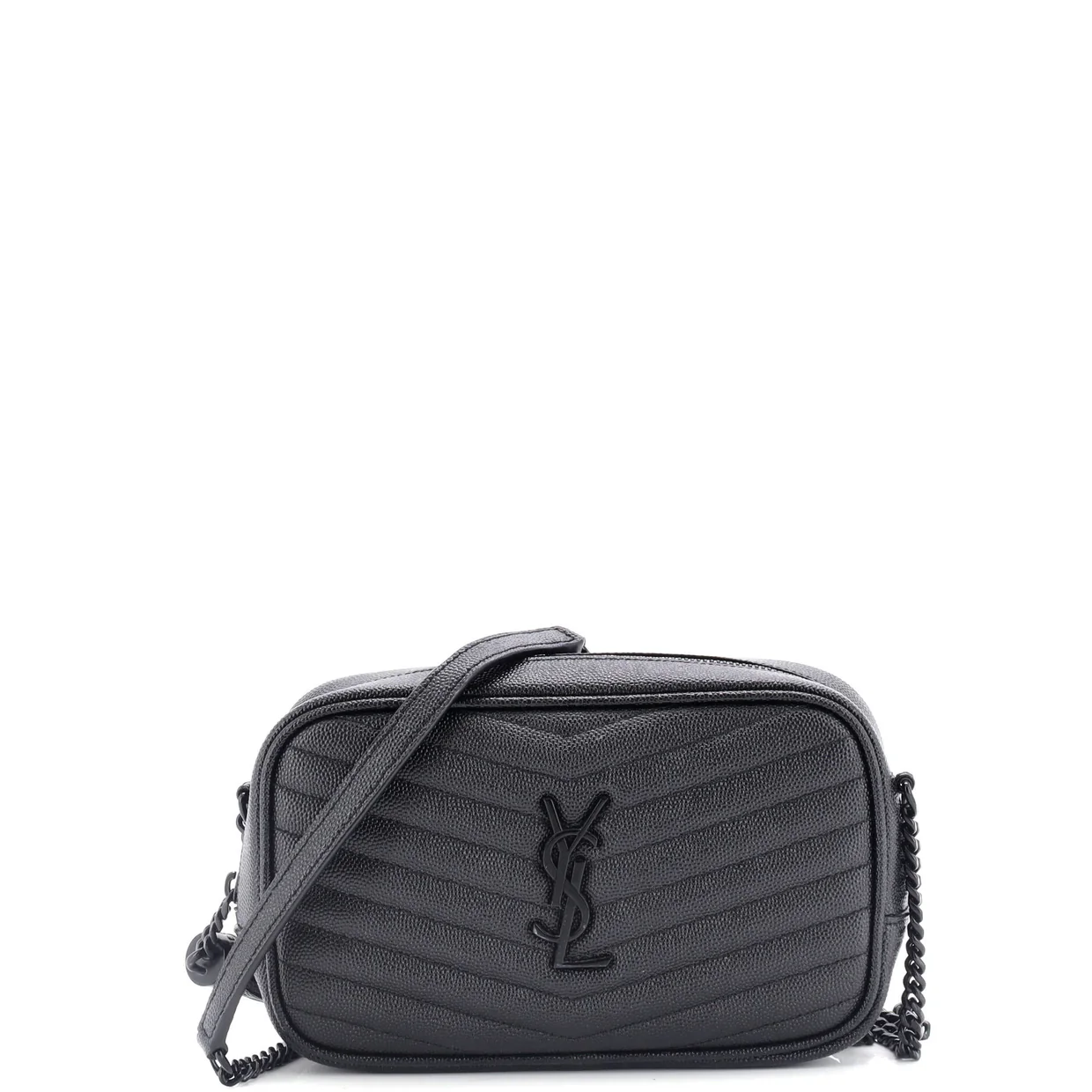 Lou Camera Bag Matelasse Chevron Leather Mini - Deep Luxury
