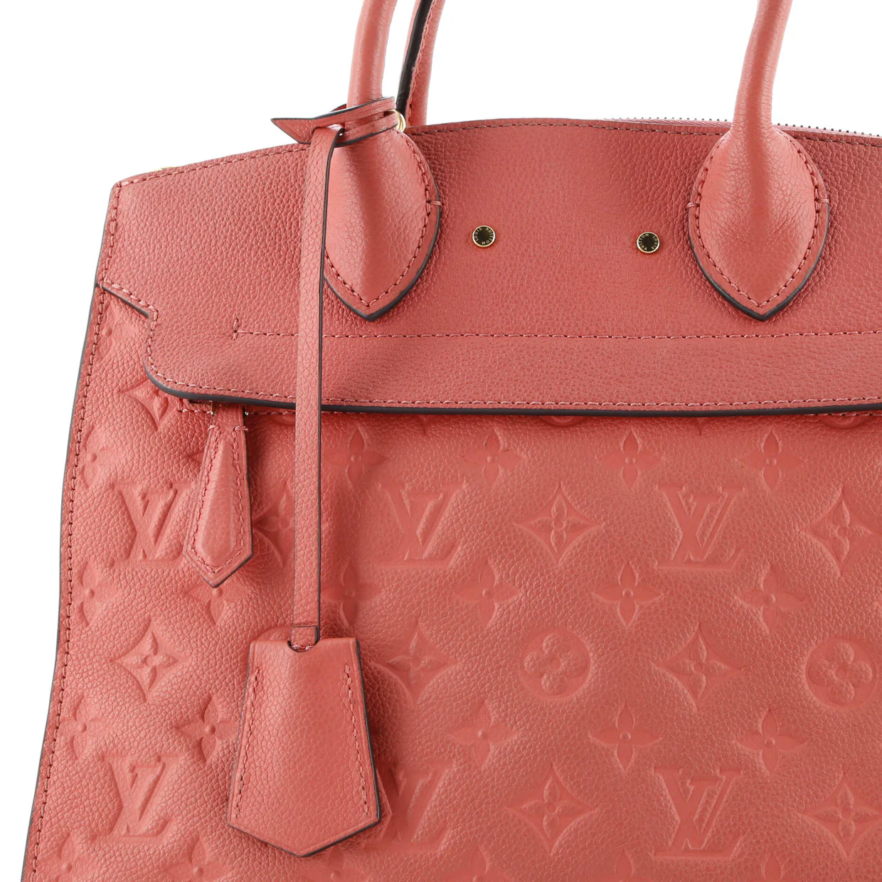 Pont Neuf Handbag Monogram Empreinte Leather MM - Deep Luxury