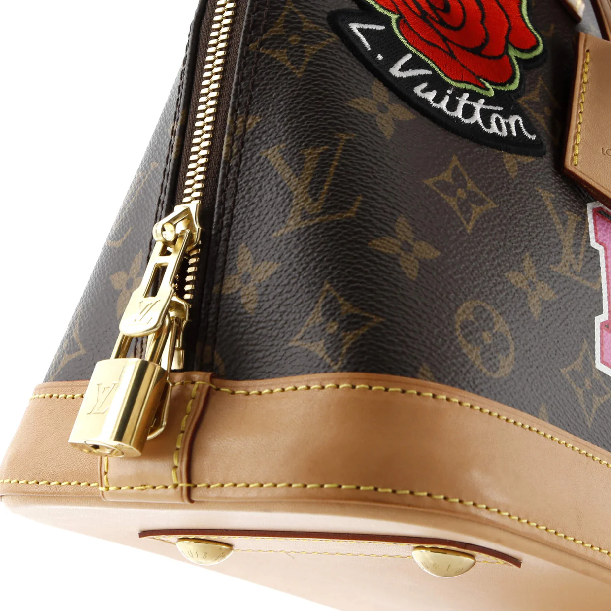 Alma Handbag Limited Edition Patches Monogram Canvas PM - Deep Luxury