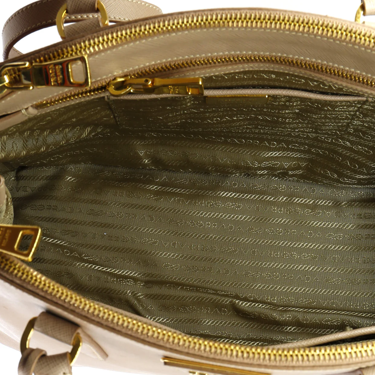 Double Zip Lux Tote Saffiano Leather Medium - Deep Luxury