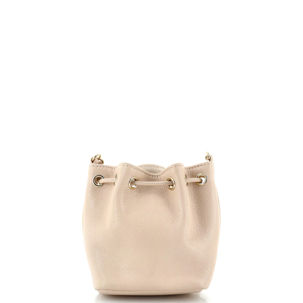 Business Affinity Drawstring Bucket Bag Quilted Caviar Mini - Deep Luxury