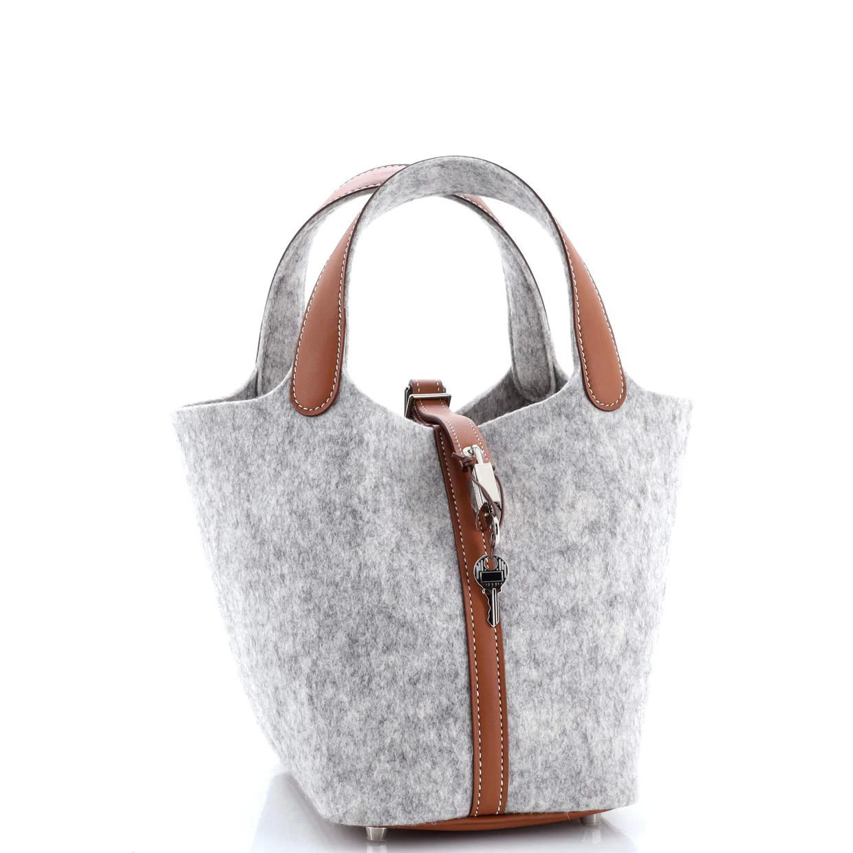 Picotin Lock Bag Felt with Leather PM - Deep Luxury