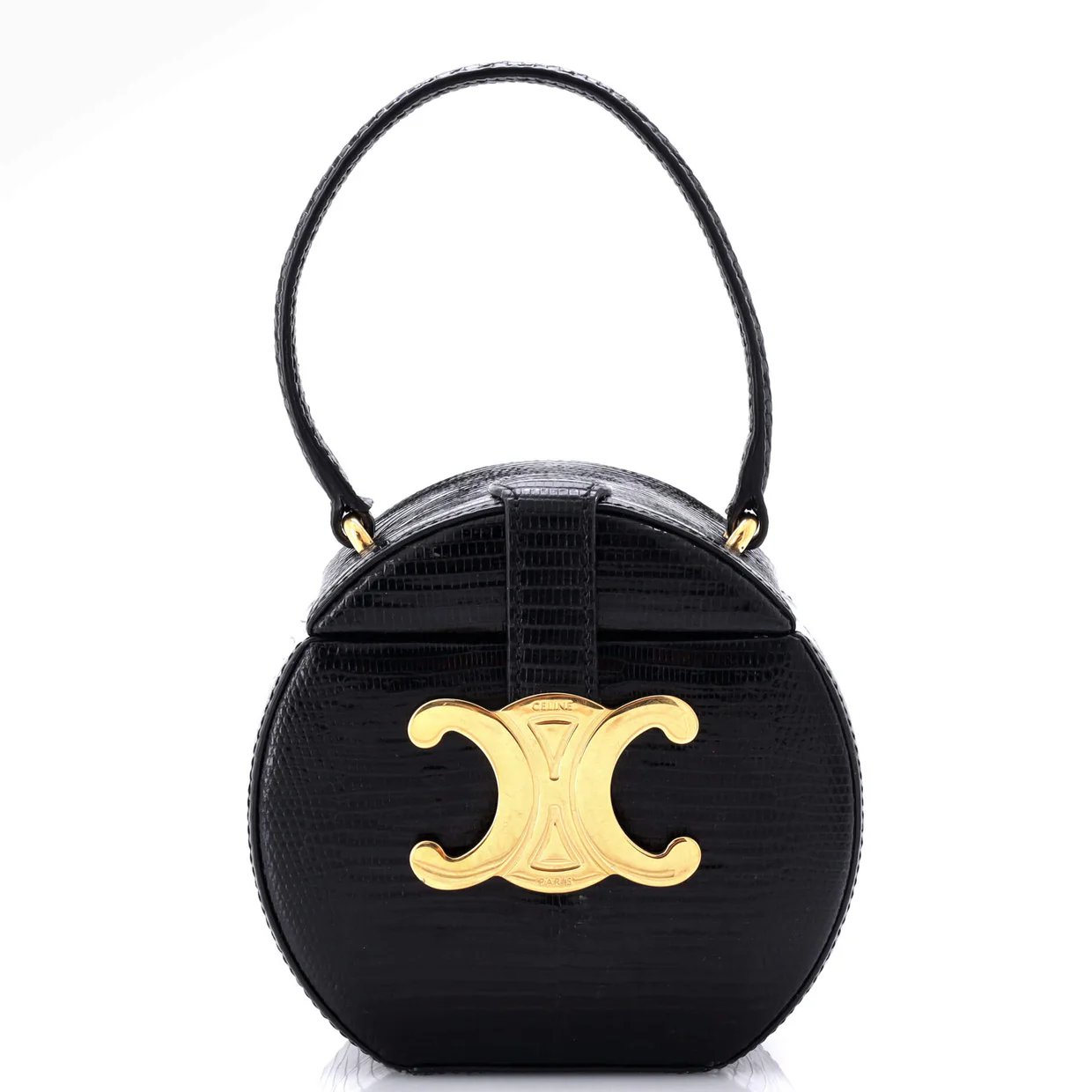 Round Box Bag Lizard - Deep Luxury