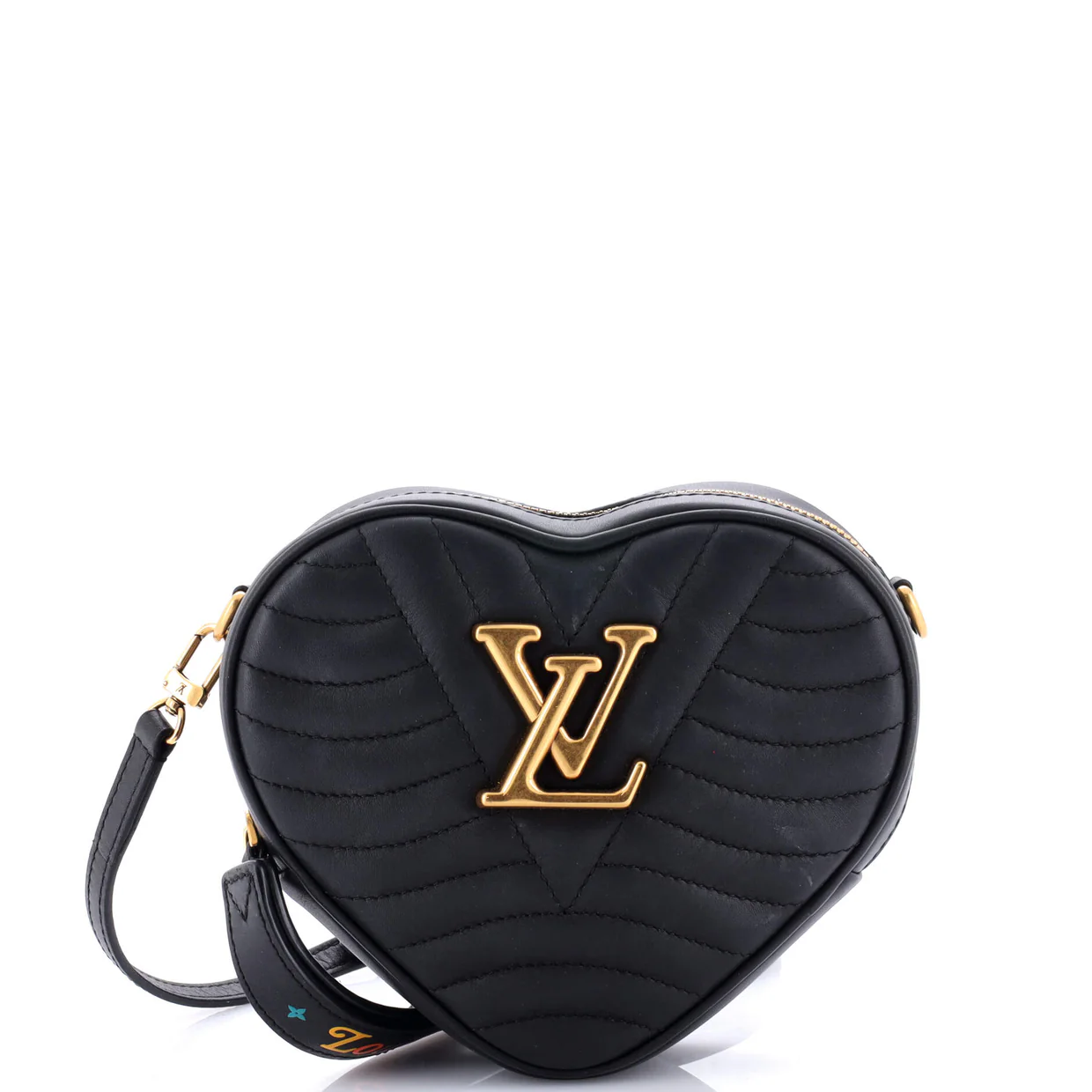 New Wave Heart Crossbody Bag Quilted Leather - Deep Luxury
