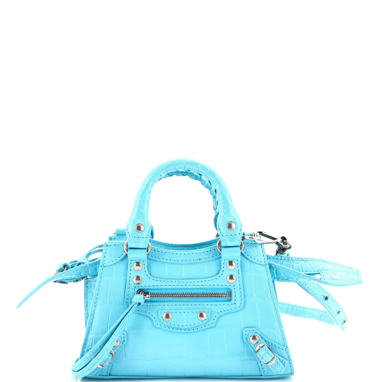 Neo Classic City Bag Crocodile Embossed Leather Nano - Deep Luxury