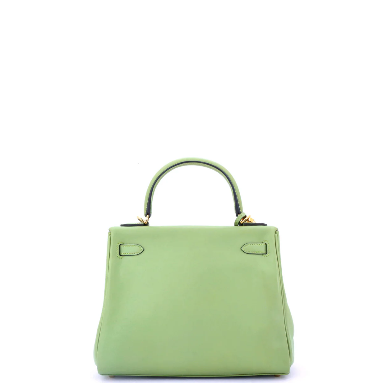 Kelly Handbag Vert Criquet Swift with Gold Hardware 25 - Deep Luxury