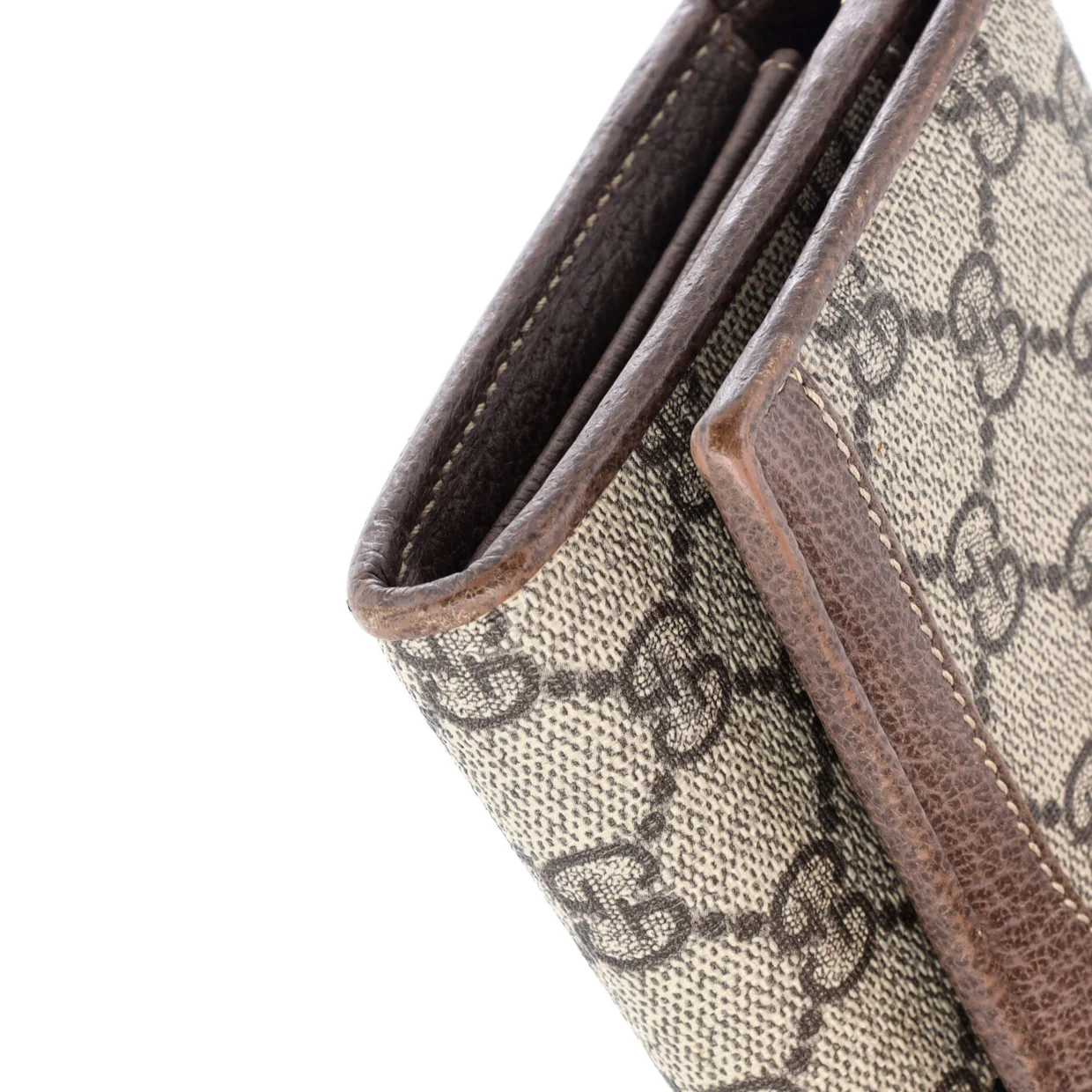 Ophidia Chain Wallet GG Coated Canvas - Deep Luxury