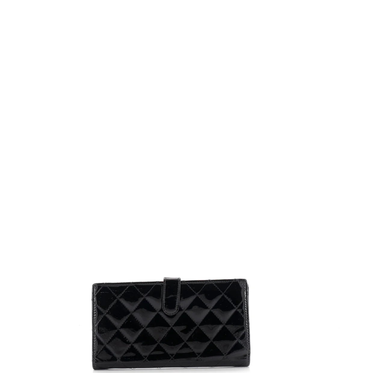 CC Brilliant Flap Wallet Quilted Patent Long - Deep Luxury