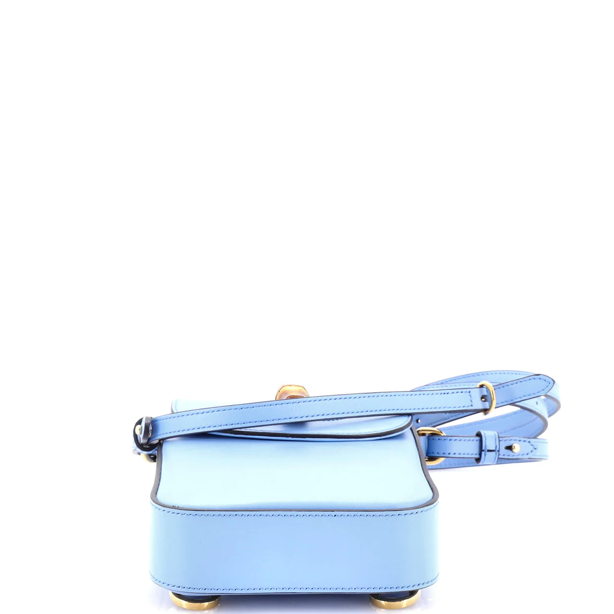 Bamboo Top Handle Backpack Leather Mini - Deep Luxury